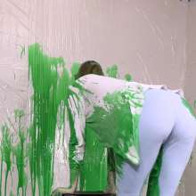 Miss Nicole: Redhead Liv's Massive Sliming and Fake Cum: PG-13 Version