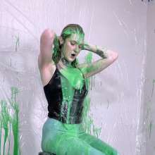 Miss Nicole: Redhead Liv's Massive Sliming and Fake Cum: PG-13 Version