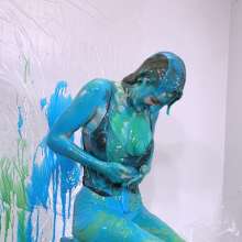 Miss Nicole: Redhead Liv's Massive Sliming and Fake Cum: PG-13 Version