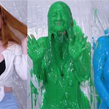 Miss Nicole: Redhead Liv's Massive Sliming and Fake Cum: PG-13 Version