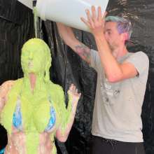 Slimed Models: Shelby Nasty Pied and Slimed