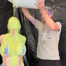Slimed Models: Shelby Nasty Pied and Slimed