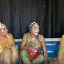 RevSlymsford: Trashing The Dresses and Ending Topless: Ana, Maxine + Jenny