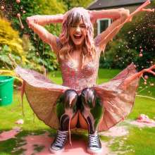 messg: Summer dress and Pink gunge