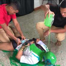 RevSlymsford: 3 Hot Boys Have Sexy Slime Fun With Underwear Filling Too