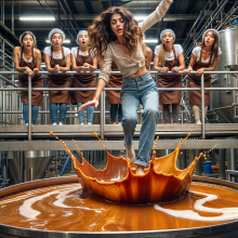 Bobographer: 30 year old food plant owner--part five--Going into the Caramel!