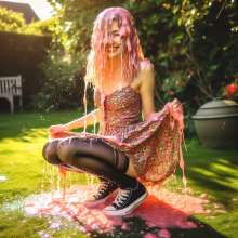 messg: Summer dress and Pink gunge