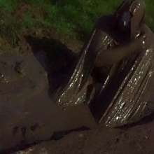Swamp Angel: 79 Mud Latex Cape Moon