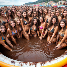 Bobographer: "Take Back the Beach" chocolate event--Day One