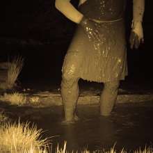 Swamp Angel: 84 Delice Mud Bath Pink Skirt and Long Cape