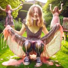 messg: Summer dress and Pink gunge