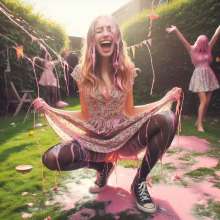 messg: Summer dress and Pink gunge