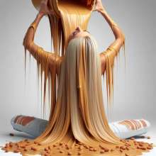 splathair2020: AI Messy Peanut Butter part 2... Blondes