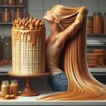 splathair2020: AI Messy Peanut Butter part 2... Blondes