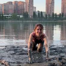 Wet_look_elena: Inna River and Mud