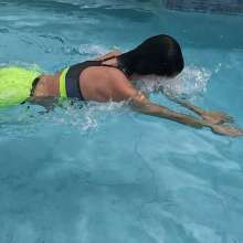 WetlookFashion: Kilo-Water Workout Wearing a Nike Pro Set