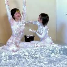 Larzstord: Ladies Lathering in Loads of Luxurious Lotion