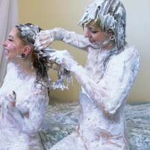 Larzstord: Ladies Lathering in Loads of Luxurious Lotion