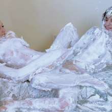 Larzstord: Ladies Lathering in Loads of Luxurious Lotion