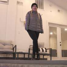 WetlookFashion: Mandi Swims in Winter Clothes