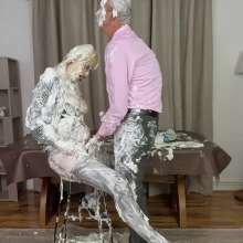 custardcouple: Messy Pie Factory Girl