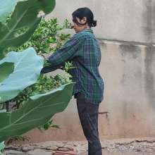 Ready2Wam Studio: Monica's Crazy Fan Surprises Her While Gardening Outdoors