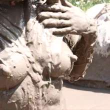Lara_eurowam: Edina and Jessica Had Fun Together in the Mud Topless- Tits2