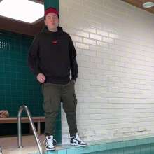 vstyle83: Pool Time in Sagging Cargo Pants and Nike Jordans