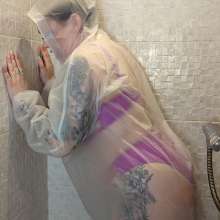 KaciePrincessofWAMclips: Raincoat Lingerie Shower Tease
