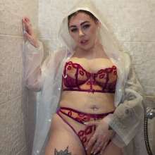 KaciePrincessofWAMclips: Raincoat Lingerie Shower Tease