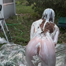 Slimed Models: New Model Gets Slimed for the First Time, in the Buff!