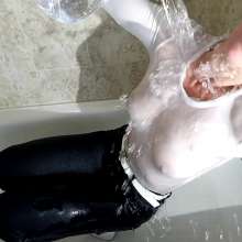 Tight and Wet Clothes: Skintight Jeans Masturbation Pleasure and Wet
