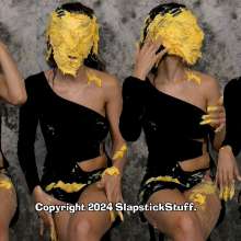SlapstickStuff: Tiya Goes Topless At A Tasting Menu!  Edits Now!