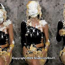 SlapstickStuff: Tiya Goes Topless At A Tasting Menu!  Edits Now!