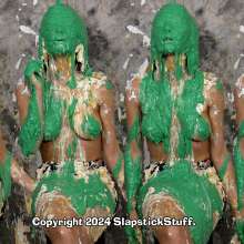 SlapstickStuff: Tiya Goes Topless At A Tasting Menu!  Edits Now!