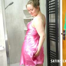 johnboy12: Satin chemise in the shower