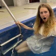 Wet_look_elena: Too Girls Swim
