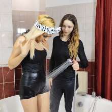 Get Your Snaps: Violet and Ariana takes a shower in clothed together