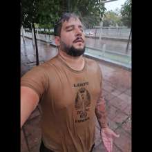 Polarwet: Wet Workout in Army T-shirt