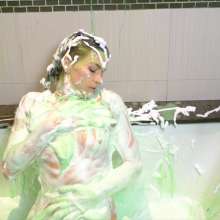 messyhot: Babbleorieka Thick Green and Blue Slime