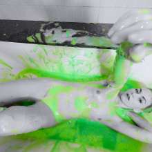 messyhot: Babbleorieka Thick Green and Blue Slime