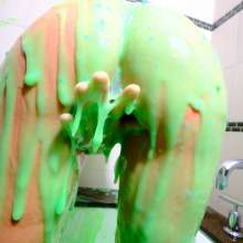 messyhot: Babbleorieka Thick Green and Blue Slime