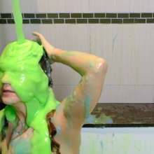 messyhot: Babbleorieka Thick Green and Blue Slime