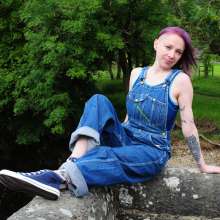 DungeonMasterOne: Blue Denim at the Stone Bridge: Maude and Charity Soaked!
