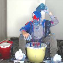 MessyGuys: College Twink Dips His Head and Is Covered in Creamy Slime
