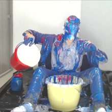 MessyGuys: College Twink Dips His Head and Is Covered in Creamy Slime