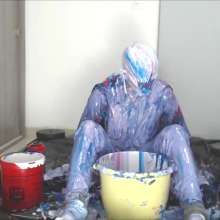 MessyGuys: College Twink Dips His Head and Is Covered in Creamy Slime