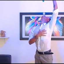 WETColours: Derek Gets Wet Dressed Elegantly with White Shirt and Pants