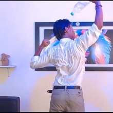 WETColours: Derek Gets Wet Dressed Elegantly with White Shirt and Pants