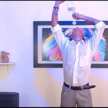 WETColours: Derek Gets Wet Dressed Elegantly with White Shirt and Pants